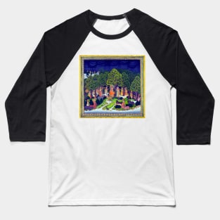 Radha & Krishna In Forest During storm 1770 Mughal India Baseball T-Shirt